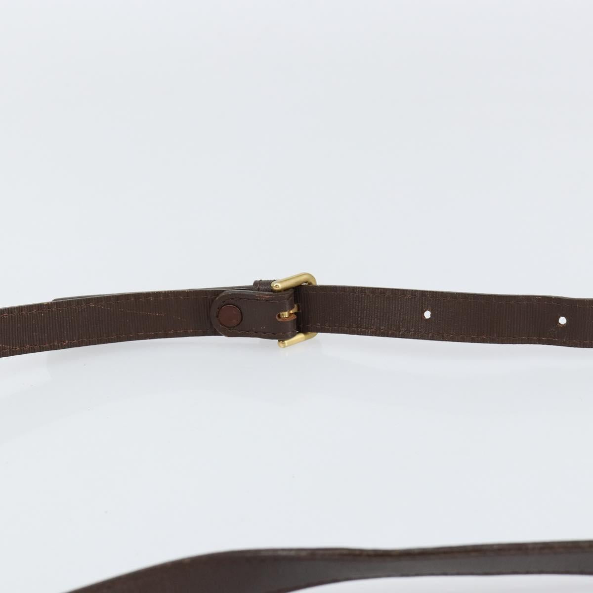 Burberrys Nova Check Shoulder Bag Canvas Beige Gold Auth BA8240