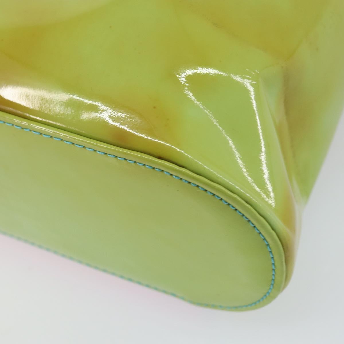 CHANEL Tote Bag Enamel Multicolor Gold CC Auth BA8262