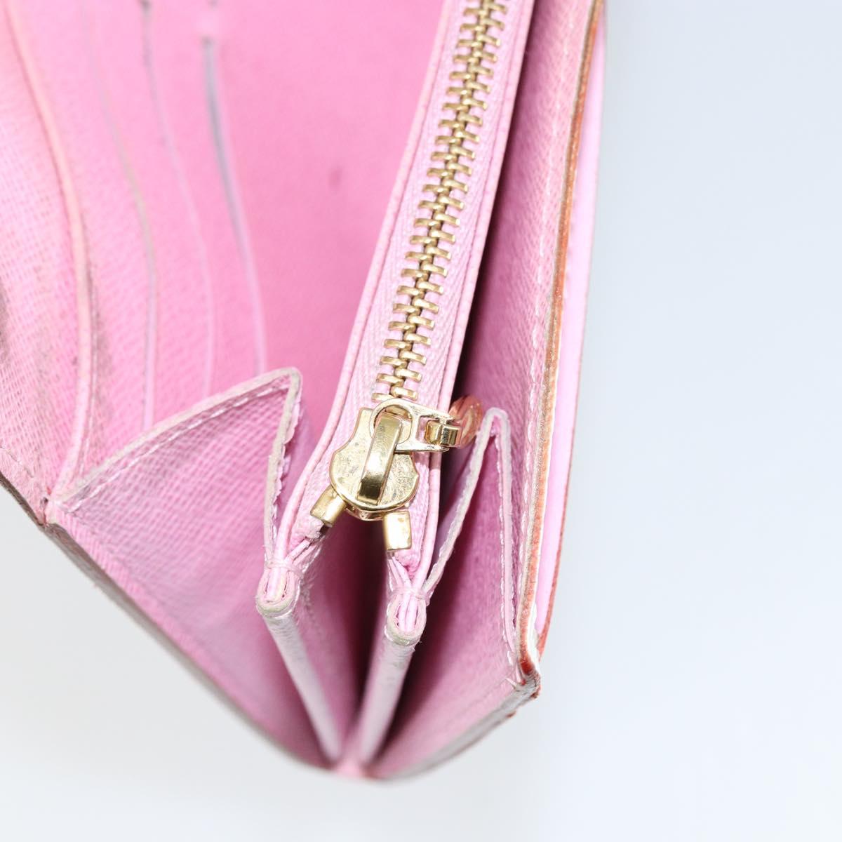 LOUIS VUITTON Multicolor Portefeuille Sarah Long Wallet White M93532 Auth BA8265