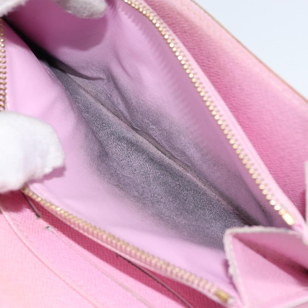 LOUIS VUITTON Multicolor Portefeuille Sarah Long Wallet White M93532 Auth BA8265