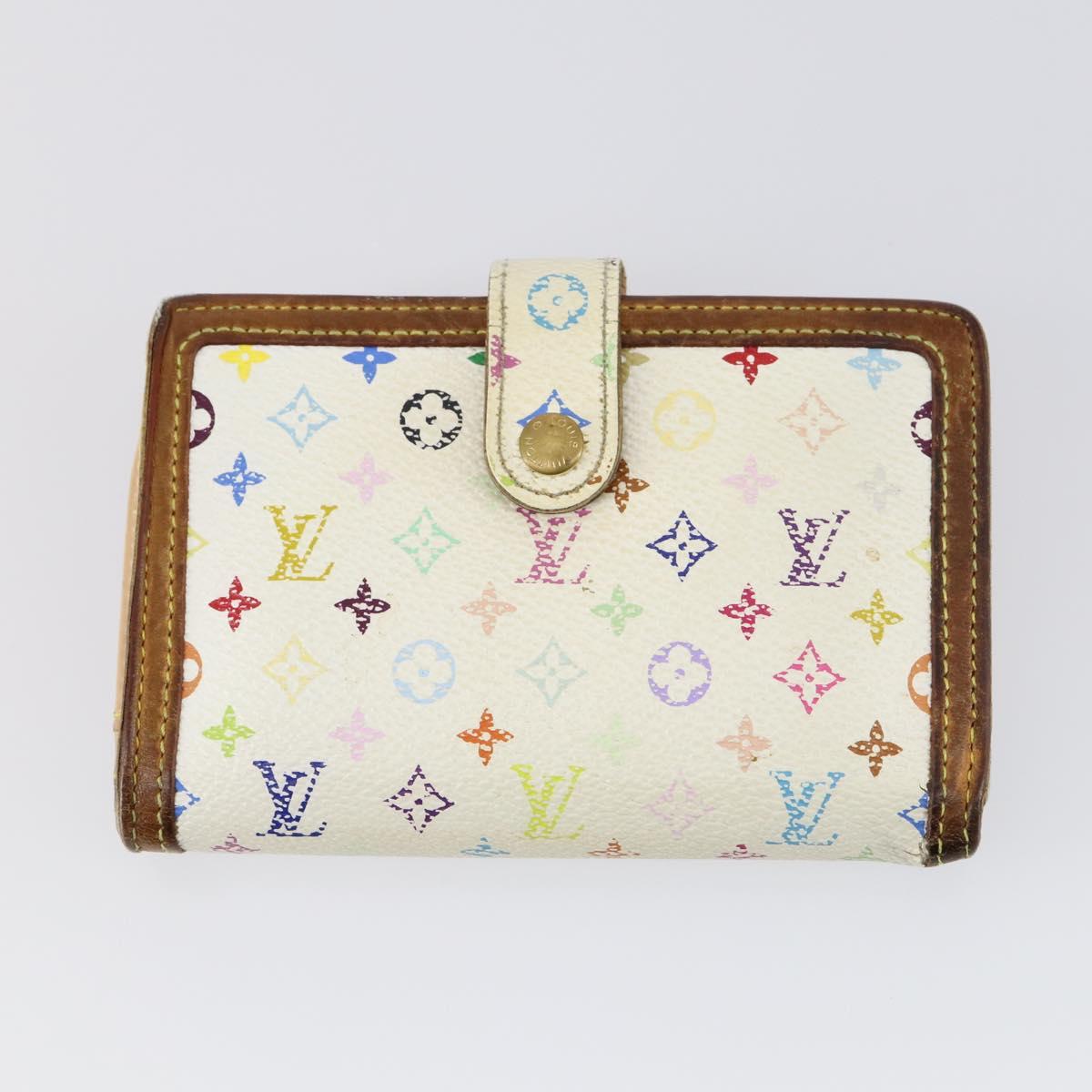 LOUIS VUITTON Epi Monogram Multicolor Wallet 4 Set White Yellow Auth BA8266