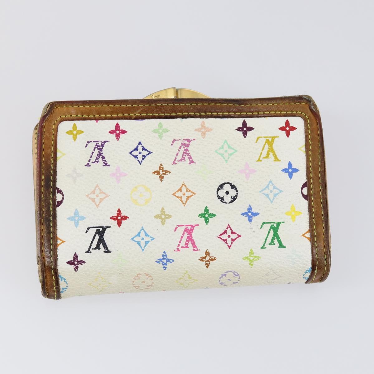 LOUIS VUITTON Epi Monogram Multicolor Wallet 4 Set White Yellow Auth BA8266