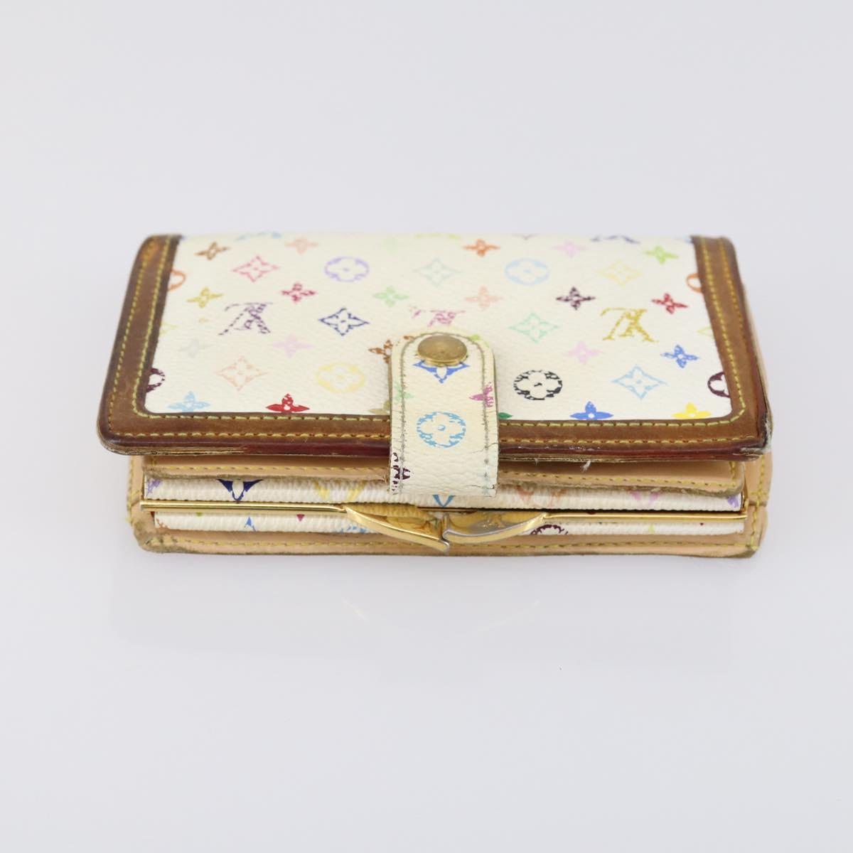 LOUIS VUITTON Epi Monogram Multicolor Wallet 4 Set White Yellow Auth BA8266