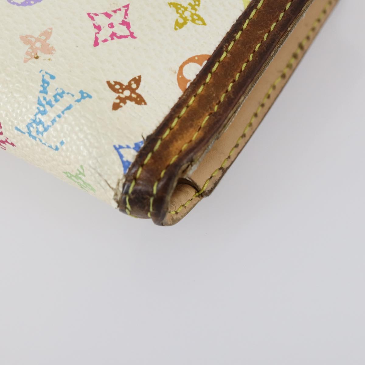 LOUIS VUITTON Epi Monogram Multicolor Wallet 4 Set White Yellow Auth BA8266