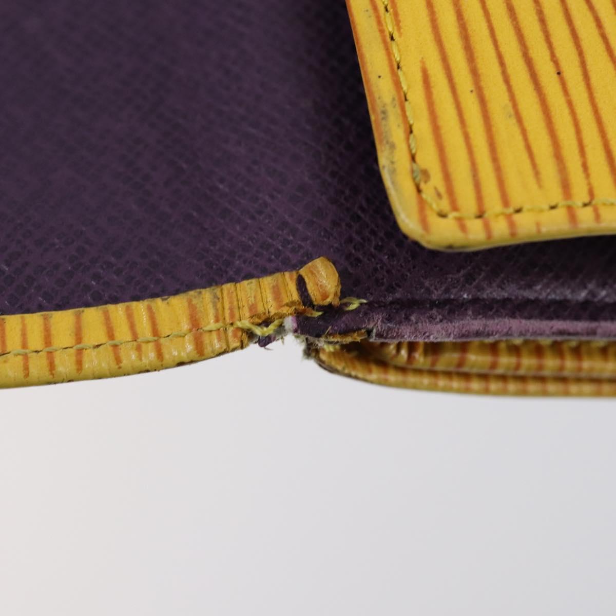 LOUIS VUITTON Epi Monogram Multicolor Wallet 4 Set White Yellow Auth BA8266