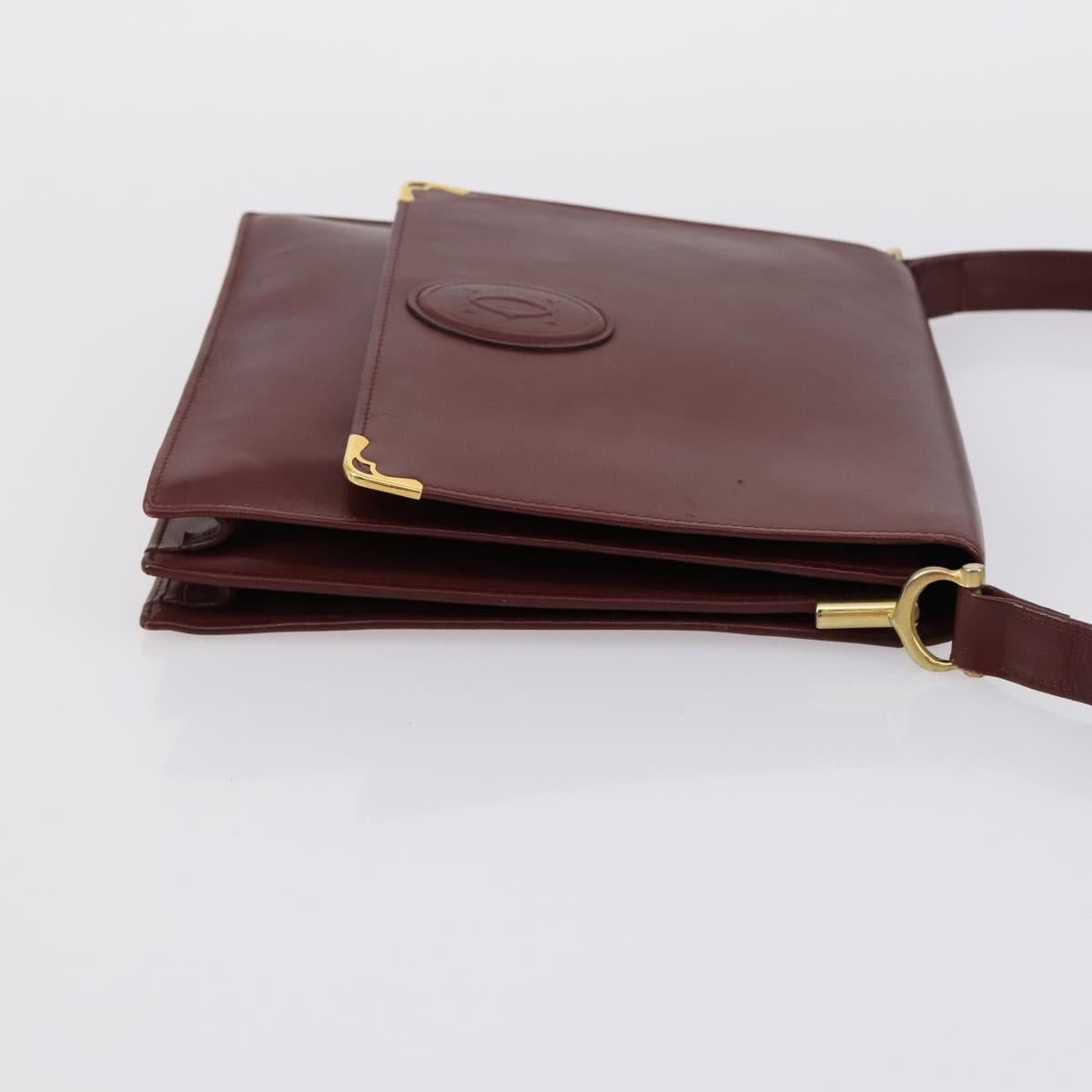 CARTIER Loewe DOLCE&GABBANA Bag Leather Canvas 3 Set Brown Bordeaux Auth BA8267