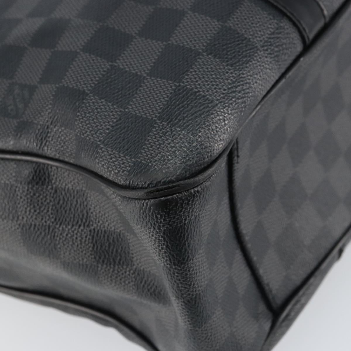 LOUIS VUITTON Damier Graphite Tadao Shoulder Bag 2way N51192 LV Auth BA8269