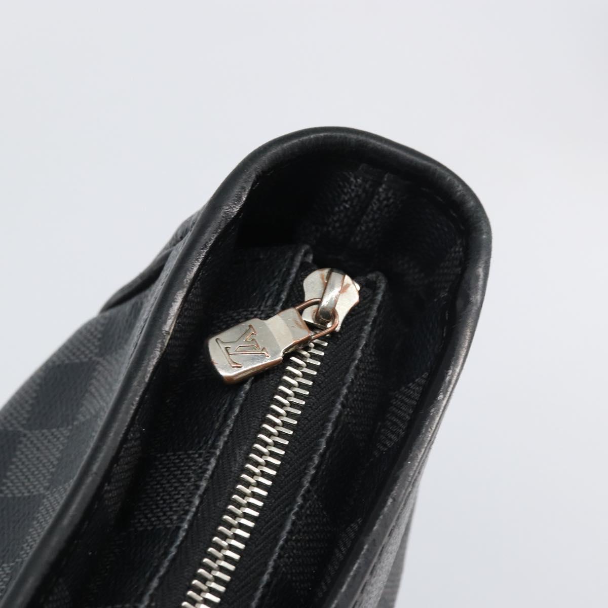 LOUIS VUITTON Damier Graphite Tadao Shoulder Bag 2way N51192 LV Auth BA8269