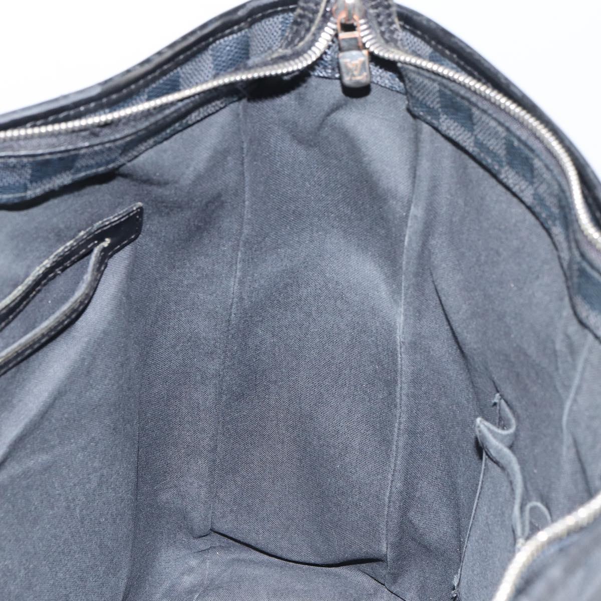 LOUIS VUITTON Damier Graphite Tadao Shoulder Bag 2way N51192 LV Auth BA8269