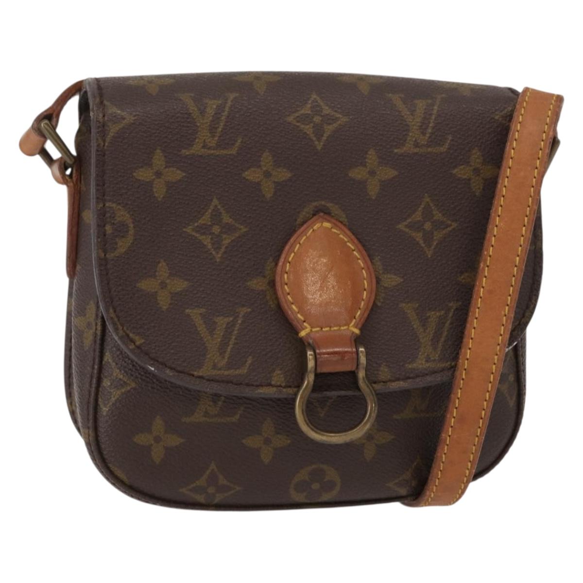 LOUIS VUITTON Monogram Saint Cloud PM Shoulder Bag M51244 LV Auth BA8274