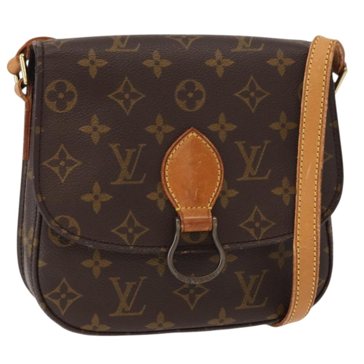 LOUIS VUITTON Monogram Saint Cloud MM Shoulder Bag M51243 LV Auth BA8276