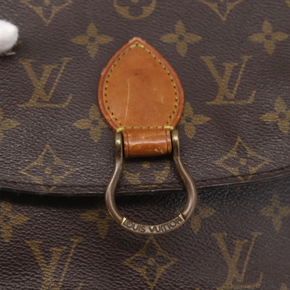 LOUIS VUITTON Monogram Saint Cloud MM Shoulder Bag M51243 LV Auth BA8279