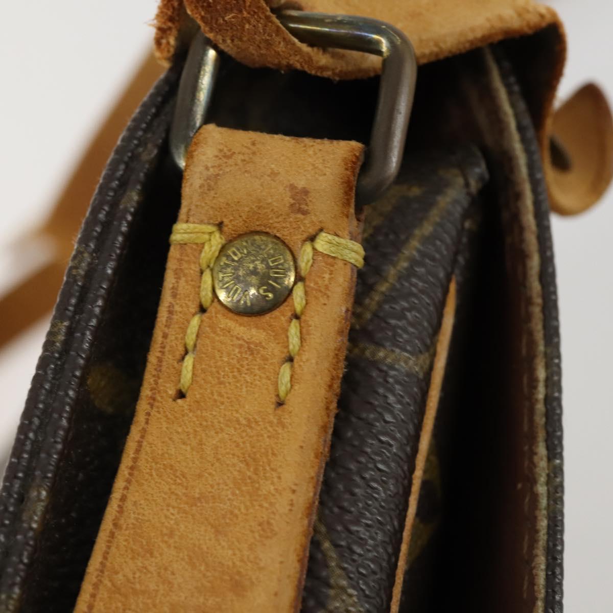 LOUIS VUITTON Monogram Cartouchiere PM Shoulder Bag M51254 LV Auth BA8292