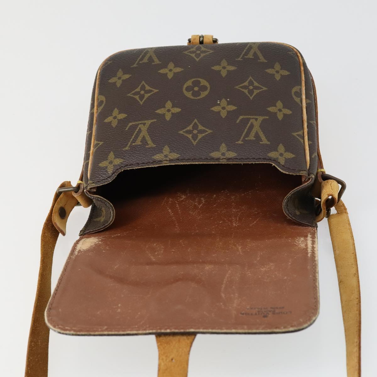 LOUIS VUITTON Monogram Cartouchiere PM Shoulder Bag M51254 LV Auth BA8292