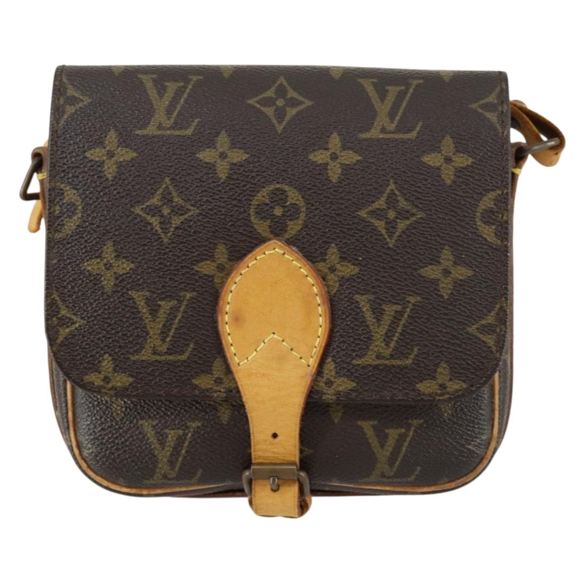 LOUIS VUITTON Monogram Cartouchiere PM Shoulder Bag M51254 LV Auth BA8292