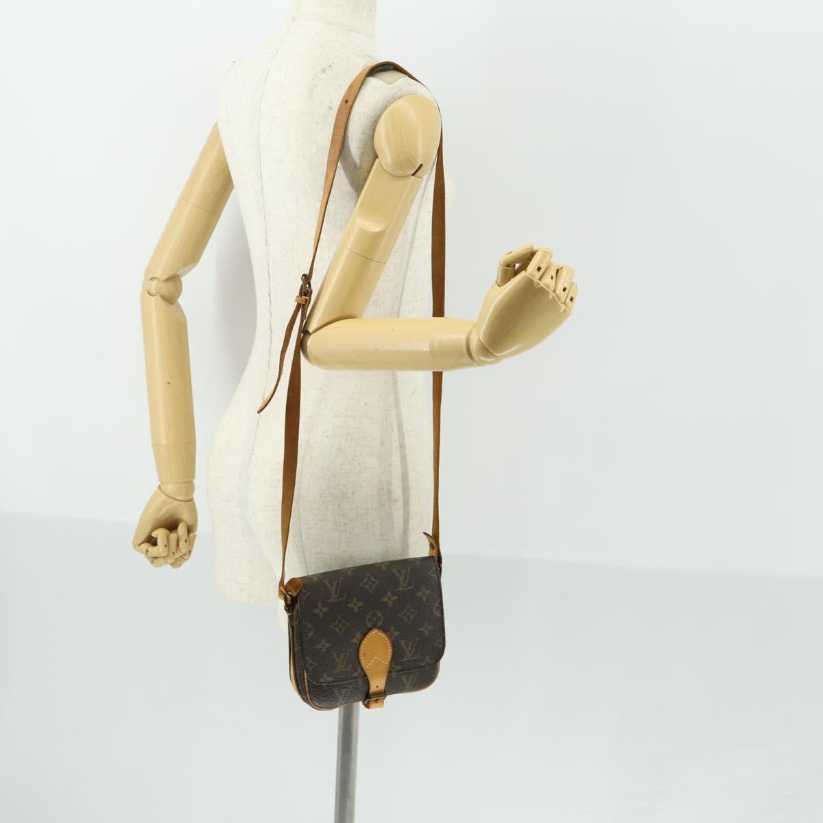 LOUIS VUITTON Monogram Cartouchiere PM Shoulder Bag M51254 LV Auth BA8292