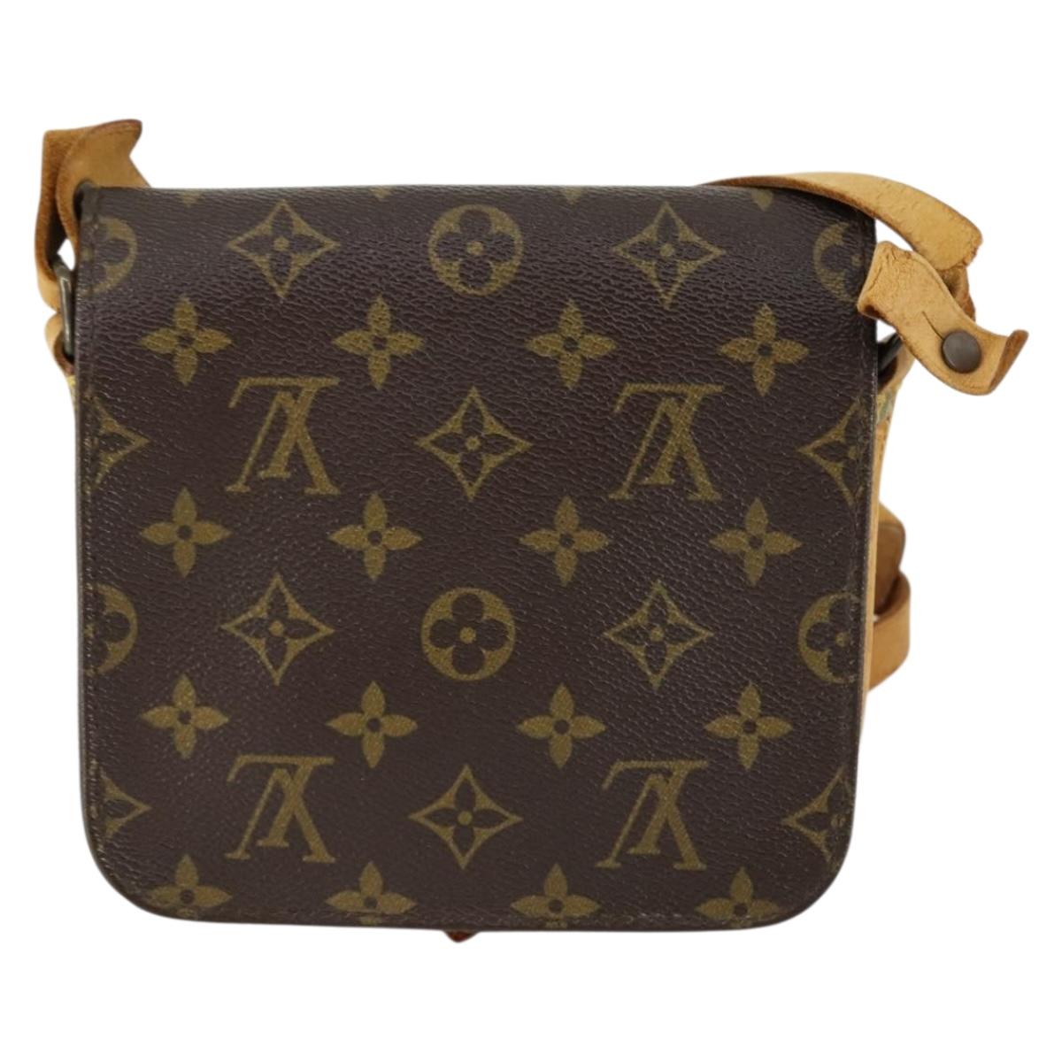 LOUIS VUITTON Monogram Cartouchiere PM Shoulder Bag M51254 LV Auth BA8292