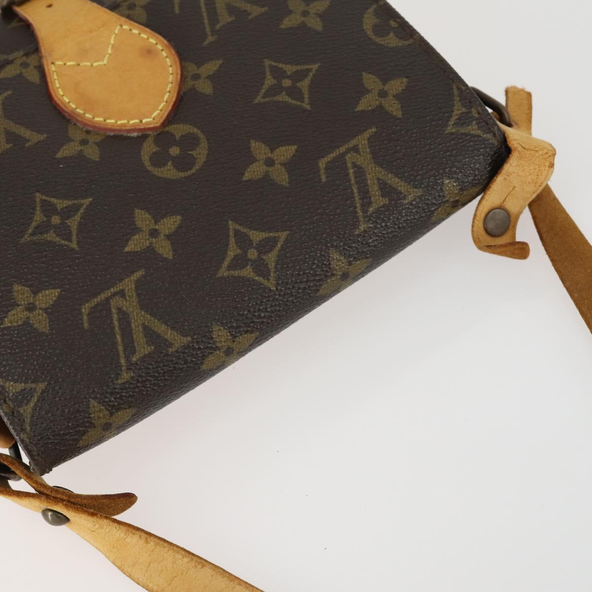 LOUIS VUITTON Monogram Cartouchiere PM Shoulder Bag M51254 LV Auth BA8292