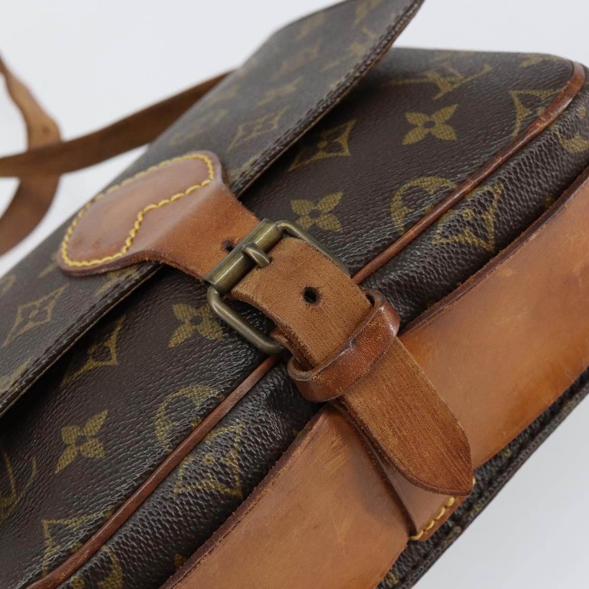 LOUIS VUITTON Monogram Cartouchiere MM Shoulder Bag M51253 LV Auth BA8293