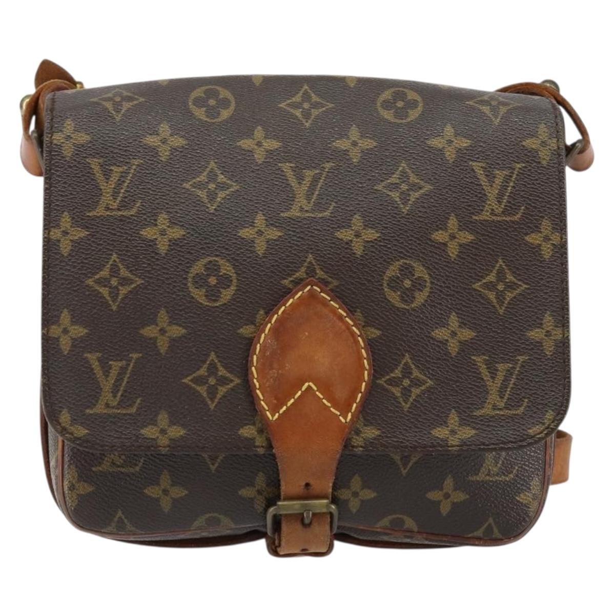 LOUIS VUITTON Monogram Cartouchiere MM Shoulder Bag M51253 LV Auth BA8293