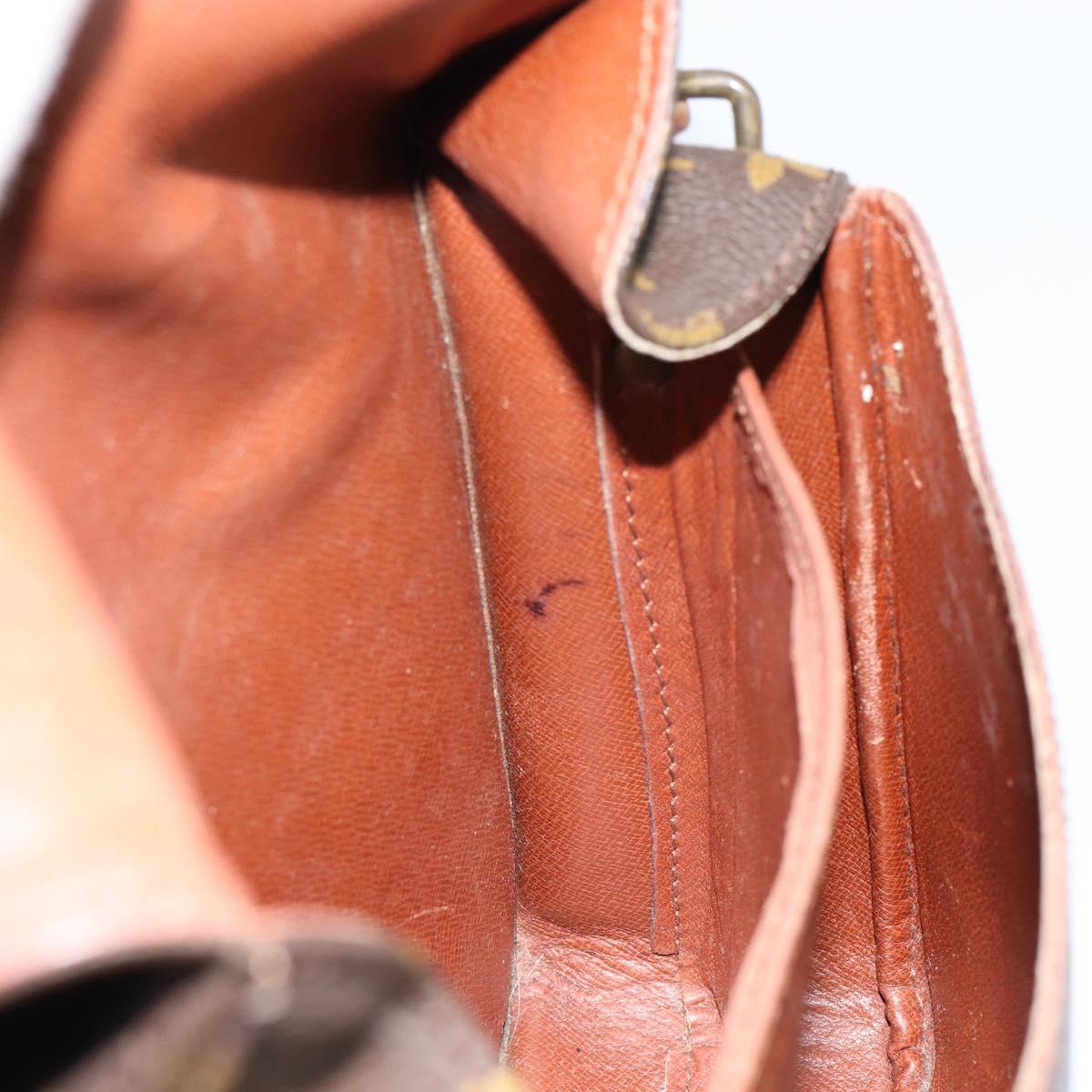LOUIS VUITTON Monogram Cartouchiere MM Shoulder Bag M51253 LV Auth BA8293