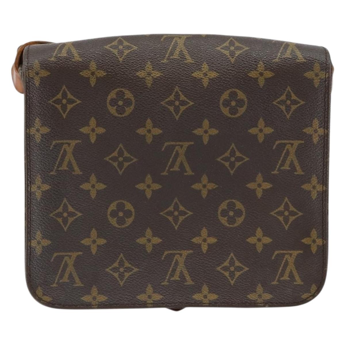 LOUIS VUITTON Monogram Cartouchiere MM Shoulder Bag M51253 LV Auth BA8293