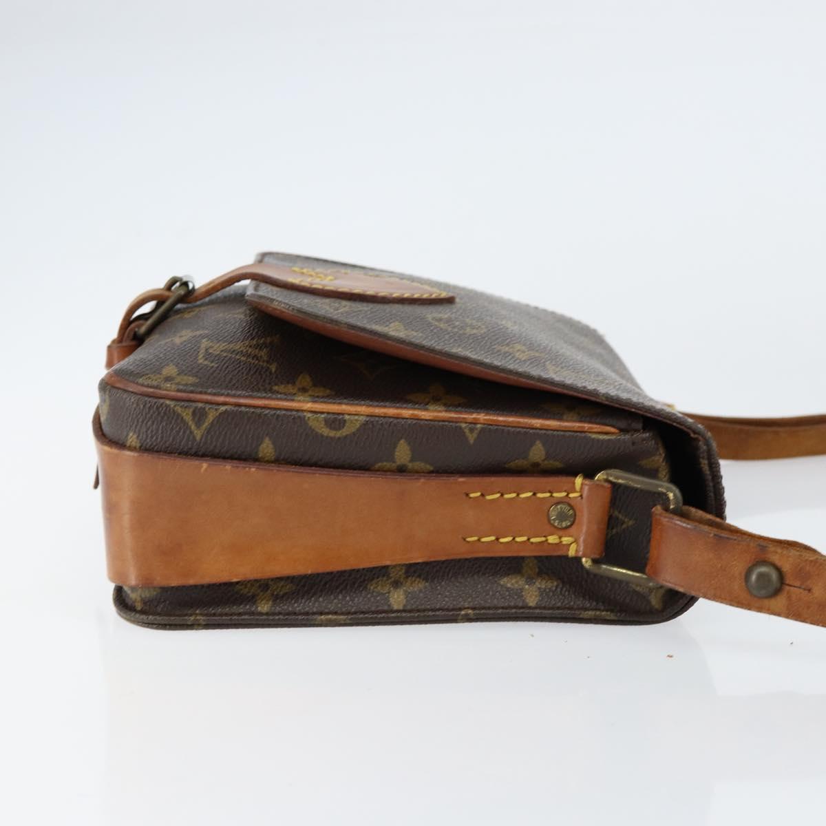 LOUIS VUITTON Monogram Cartouchiere MM Shoulder Bag M51253 LV Auth BA8293