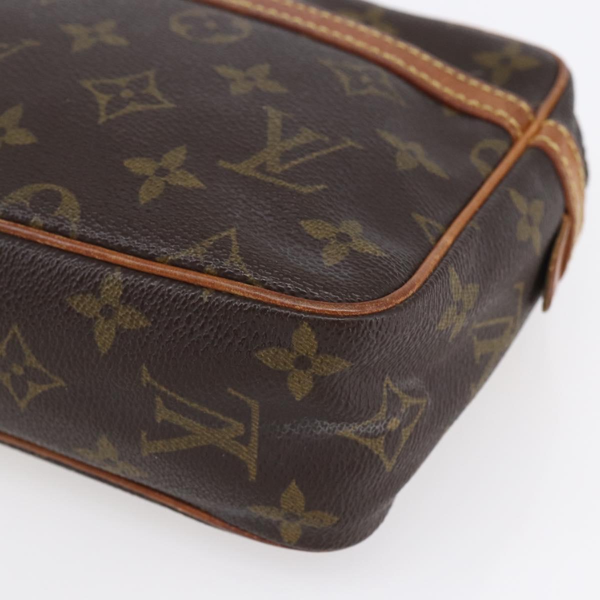 LOUIS VUITTON Monogram Compiegne 23 Clutch Bag M51847 LV Auth BA8306
