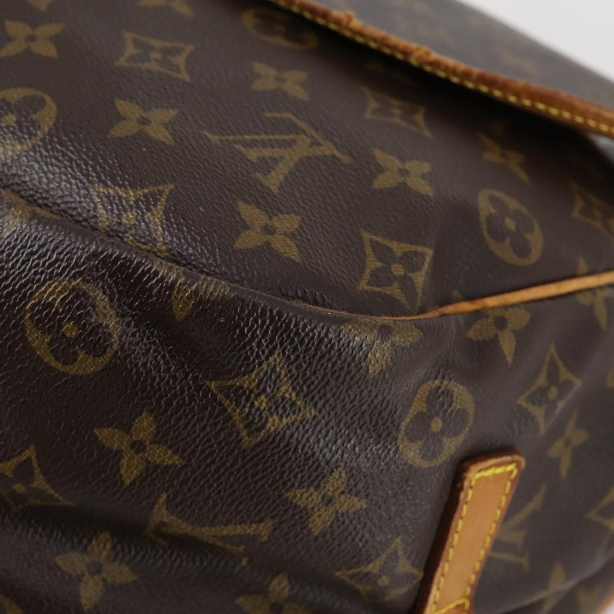 LOUIS VUITTON Monogram Saumur 35 Shoulder Bag M42254 LV Auth BA8314