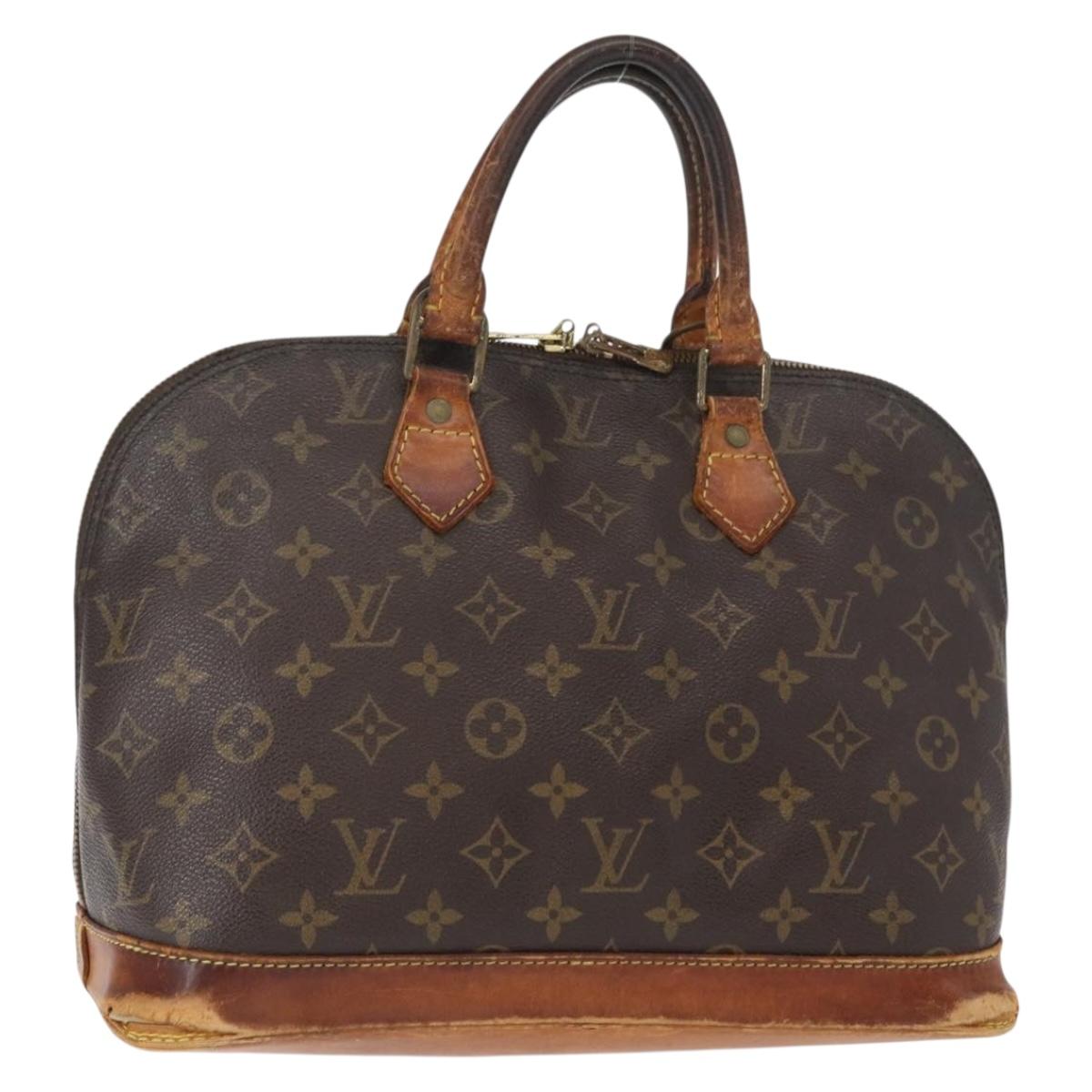 LOUIS VUITTON Monogram Alma Hand Bag M51130 LV Auth BA8320