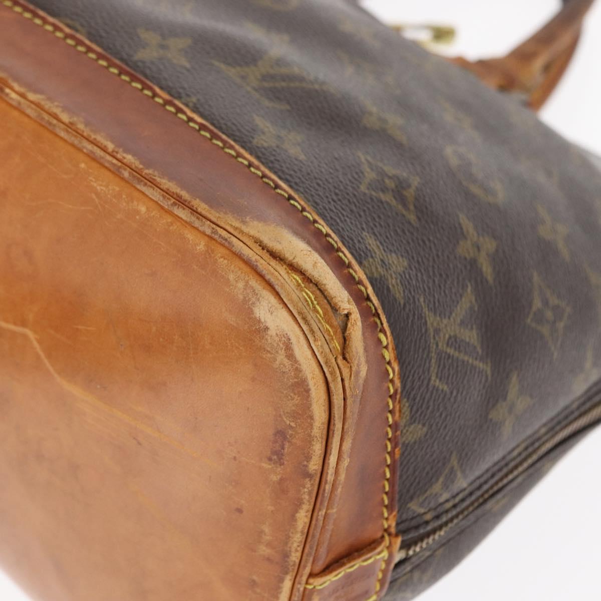 LOUIS VUITTON Monogram Alma Hand Bag M51130 LV Auth BA8320