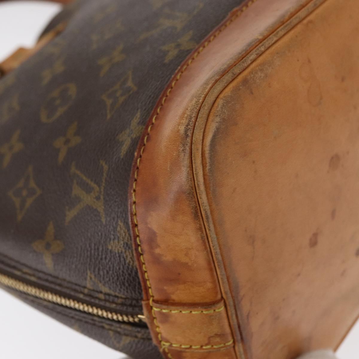 LOUIS VUITTON Monogram Alma Hand Bag M51130 LV Auth BA8321