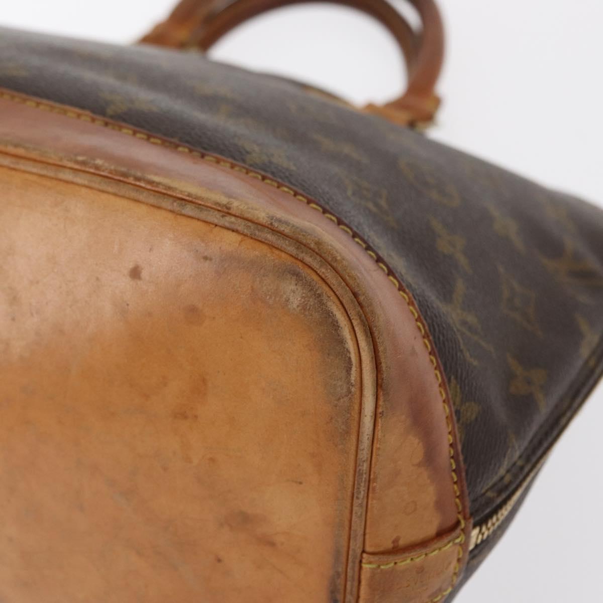 LOUIS VUITTON Monogram Alma Hand Bag M51130 LV Auth BA8321