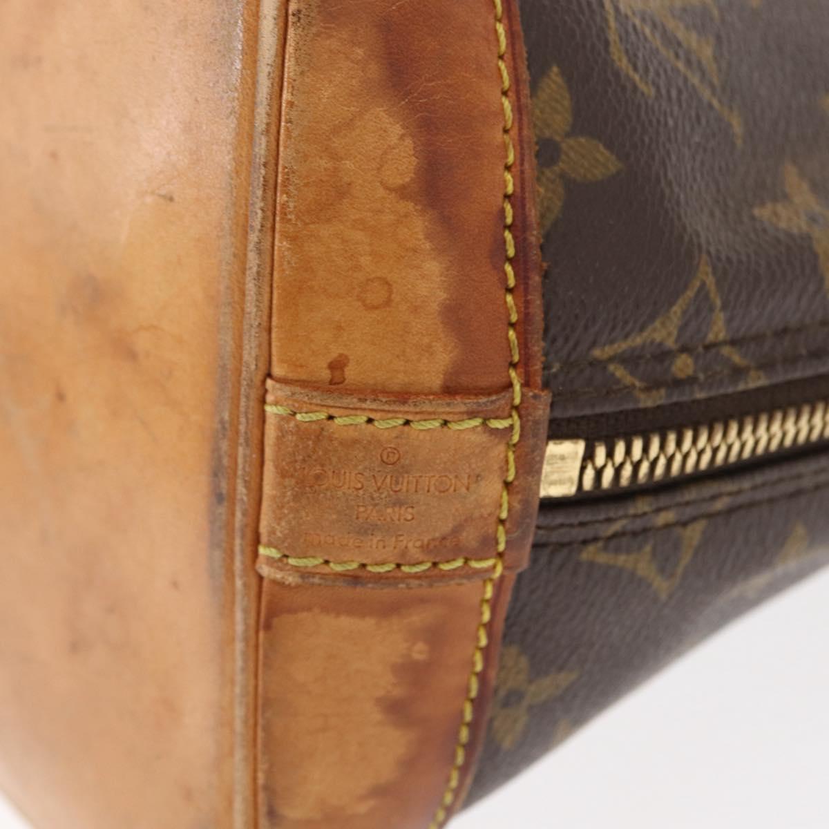 LOUIS VUITTON Monogram Alma Hand Bag M51130 LV Auth BA8321