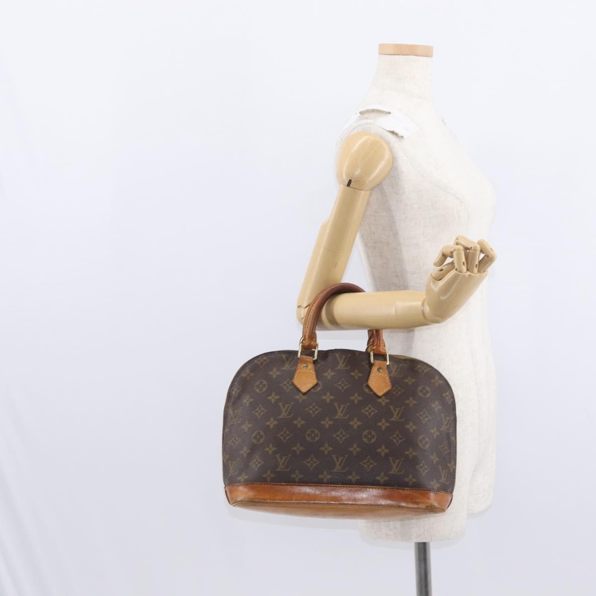 LOUIS VUITTON Monogram Alma Hand Bag M51130 LV Auth BA8321