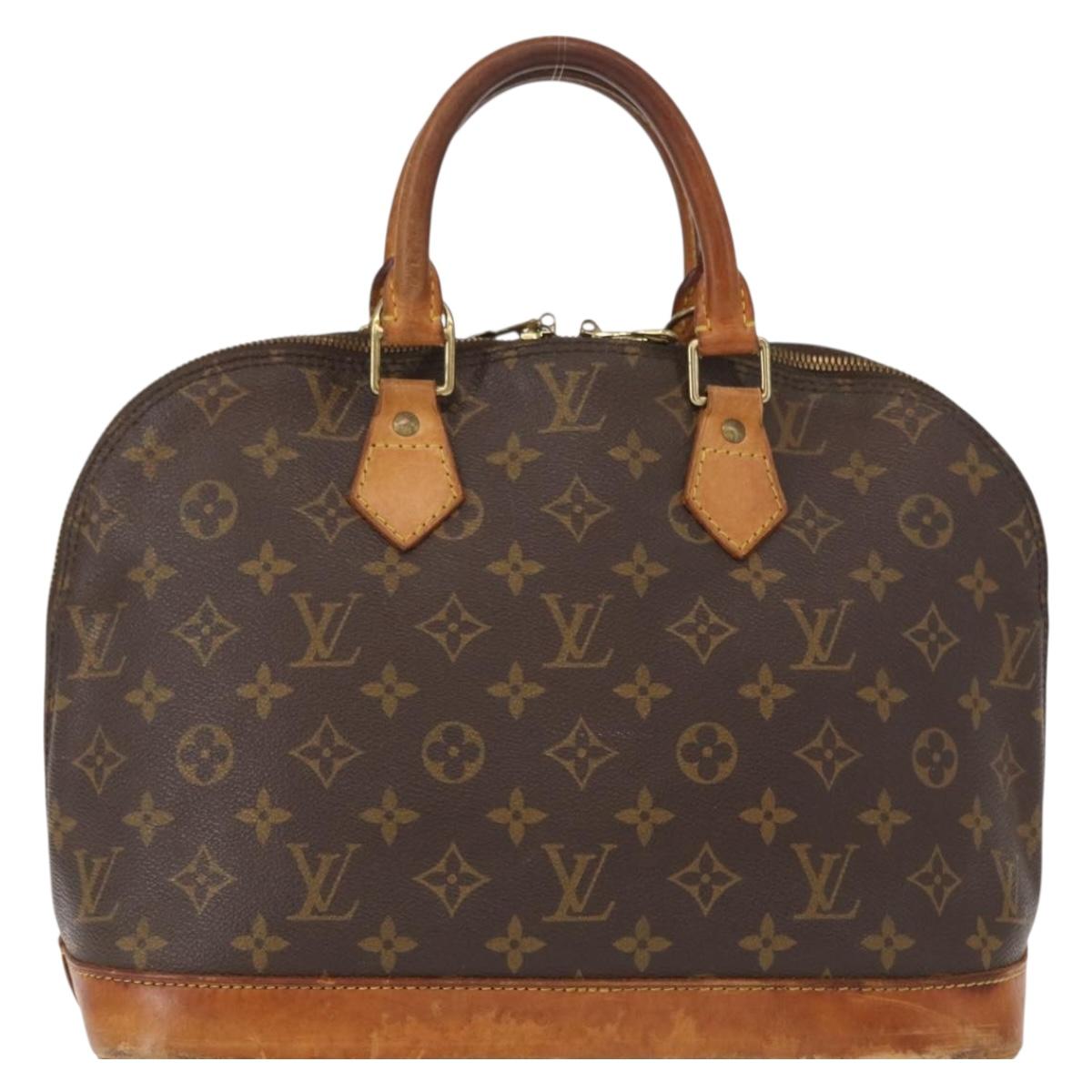 LOUIS VUITTON Monogram Alma Hand Bag M51130 LV Auth BA8321