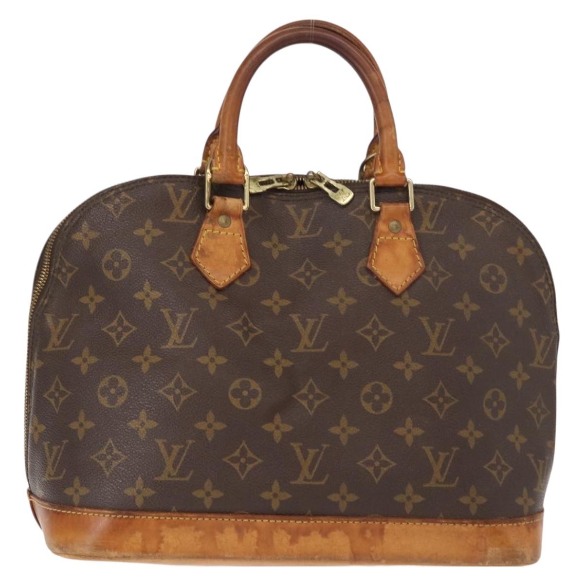 LOUIS VUITTON Monogram Alma Hand Bag M51130 LV Auth BA8321