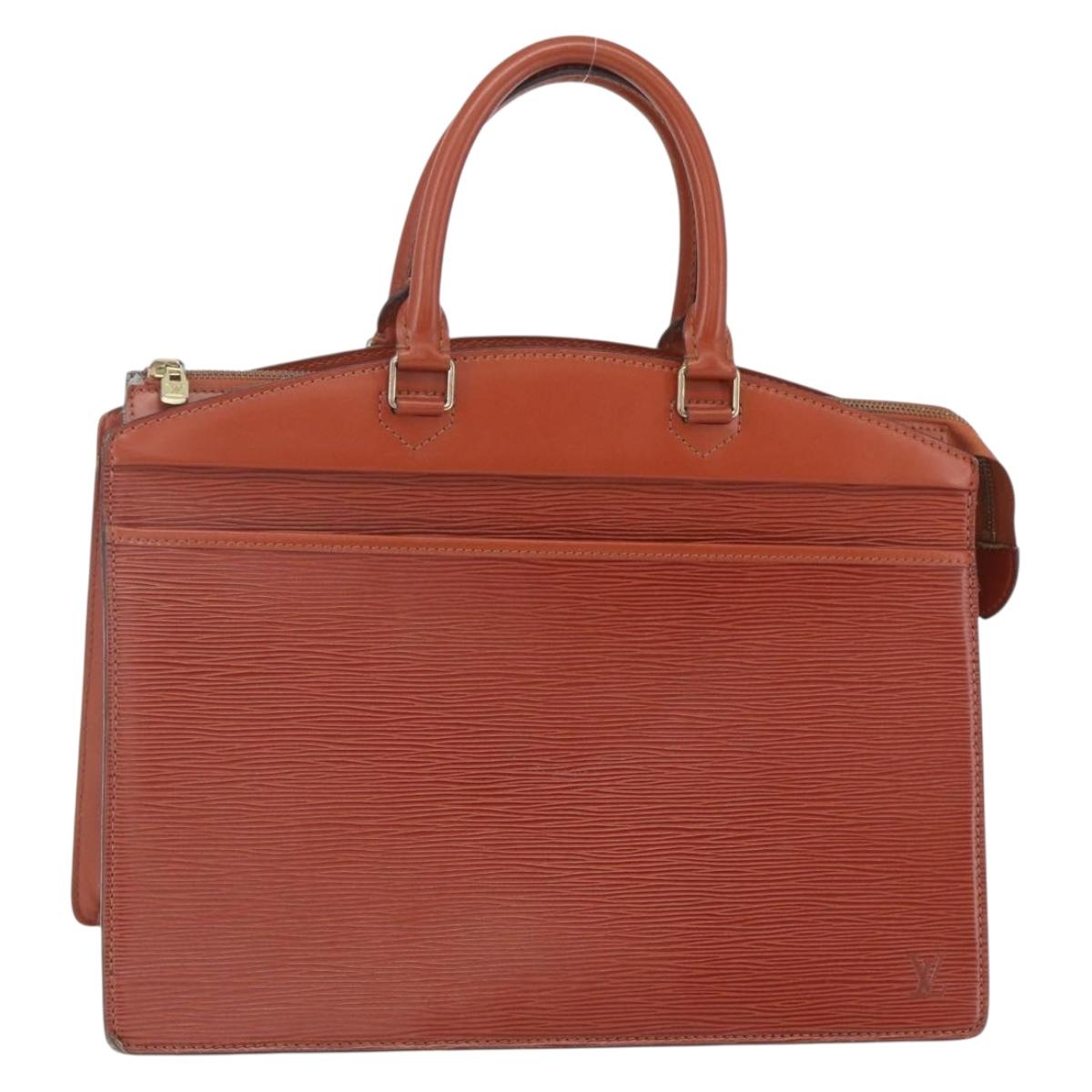 LOUIS VUITTON Epi Riviera Hand Bag Brown M48183 LV Auth BA8323