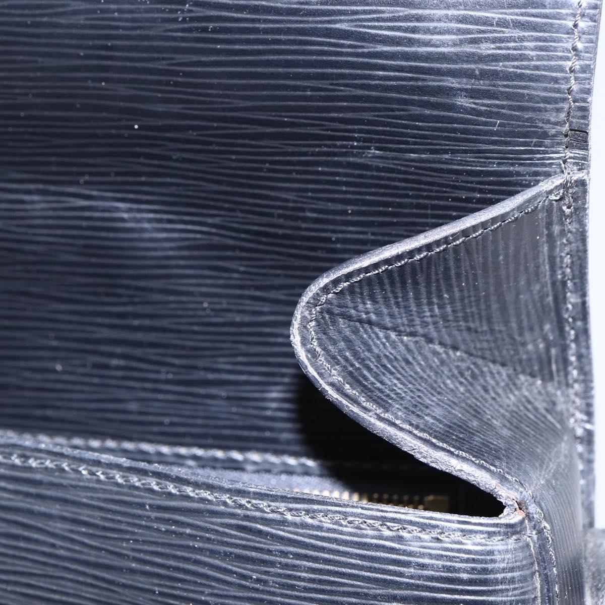 LOUIS VUITTON Epi Saint Cloud GM Shoulder Bag Black Noir M52192 LV Auth BA8327