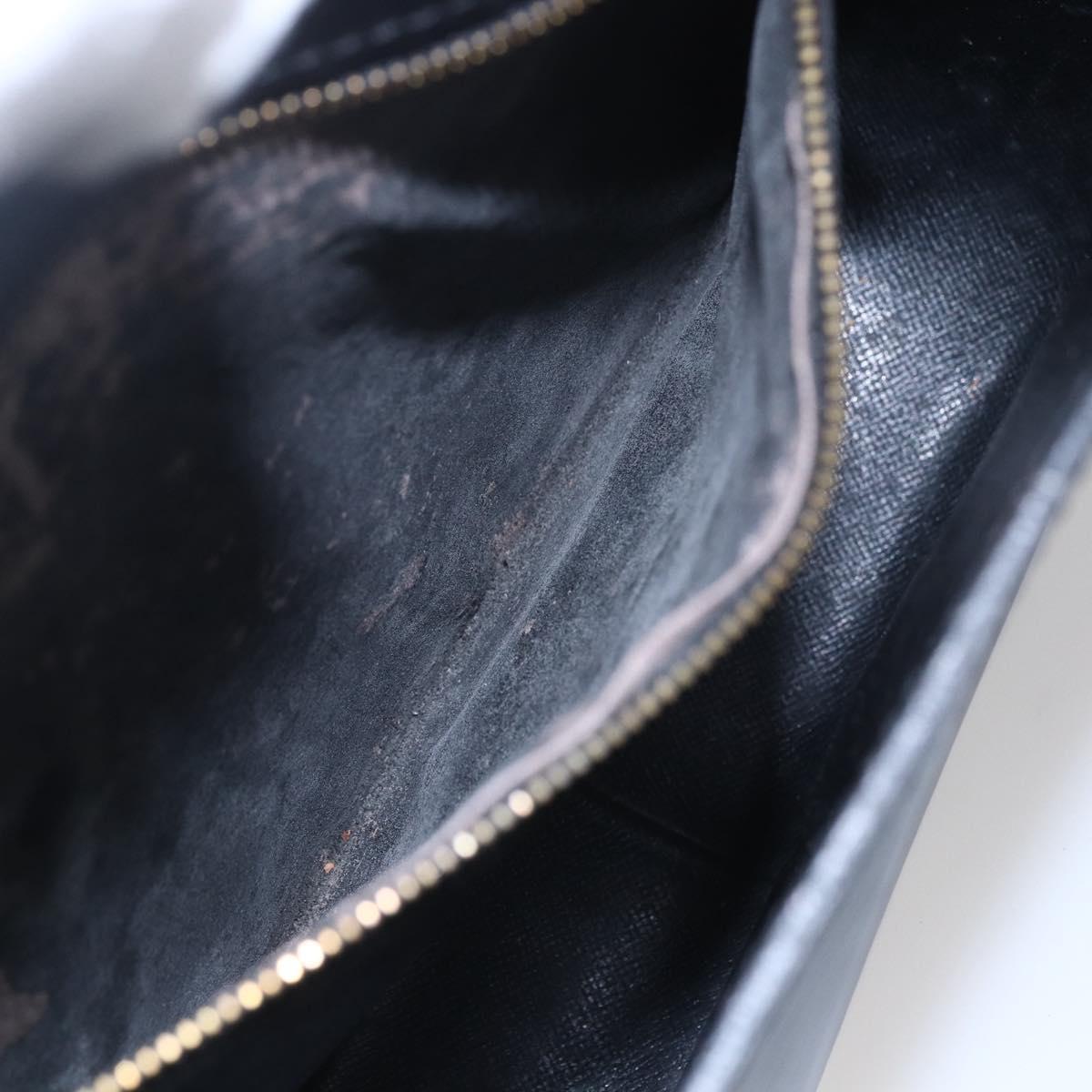 LOUIS VUITTON Epi Saint Cloud GM Shoulder Bag Black Noir M52192 LV Auth BA8327