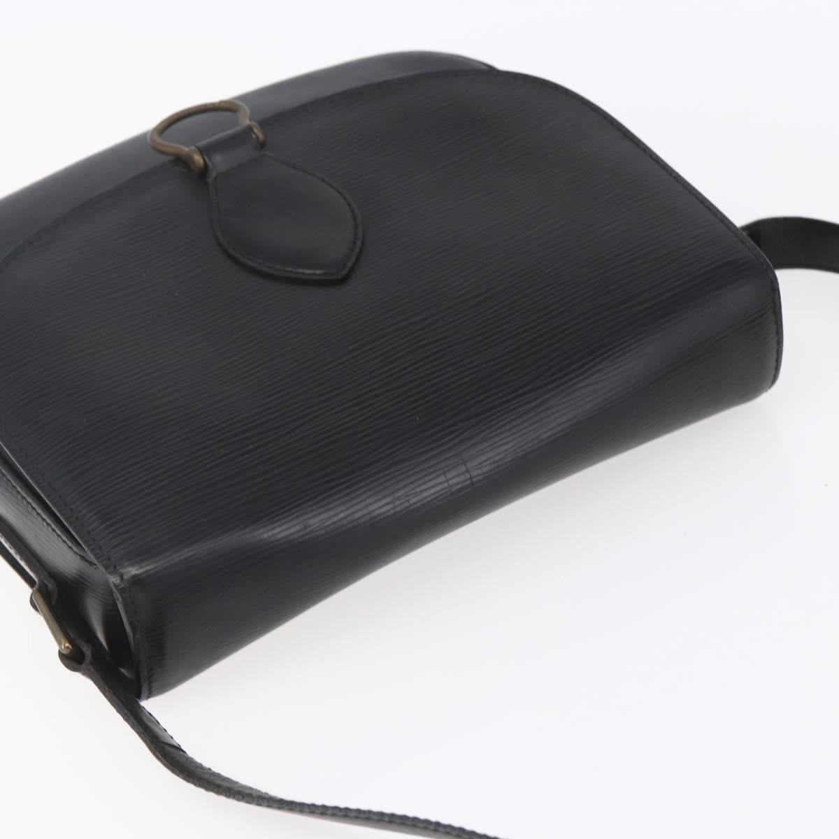 LOUIS VUITTON Epi Saint Cloud GM Shoulder Bag Black Noir M52192 LV Auth BA8327