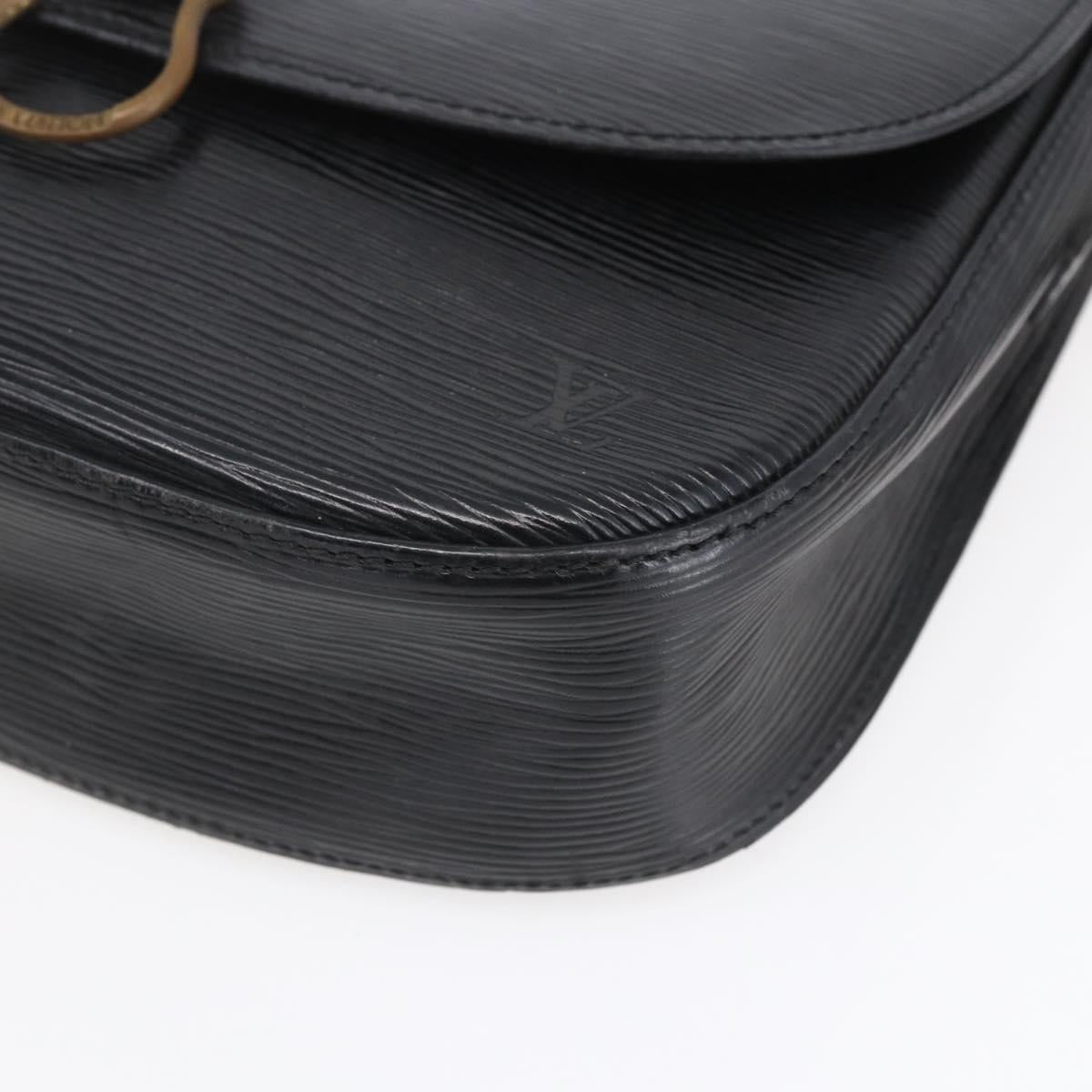 LOUIS VUITTON Epi Saint Cloud GM Shoulder Bag Black Noir M52192 LV Auth BA8328