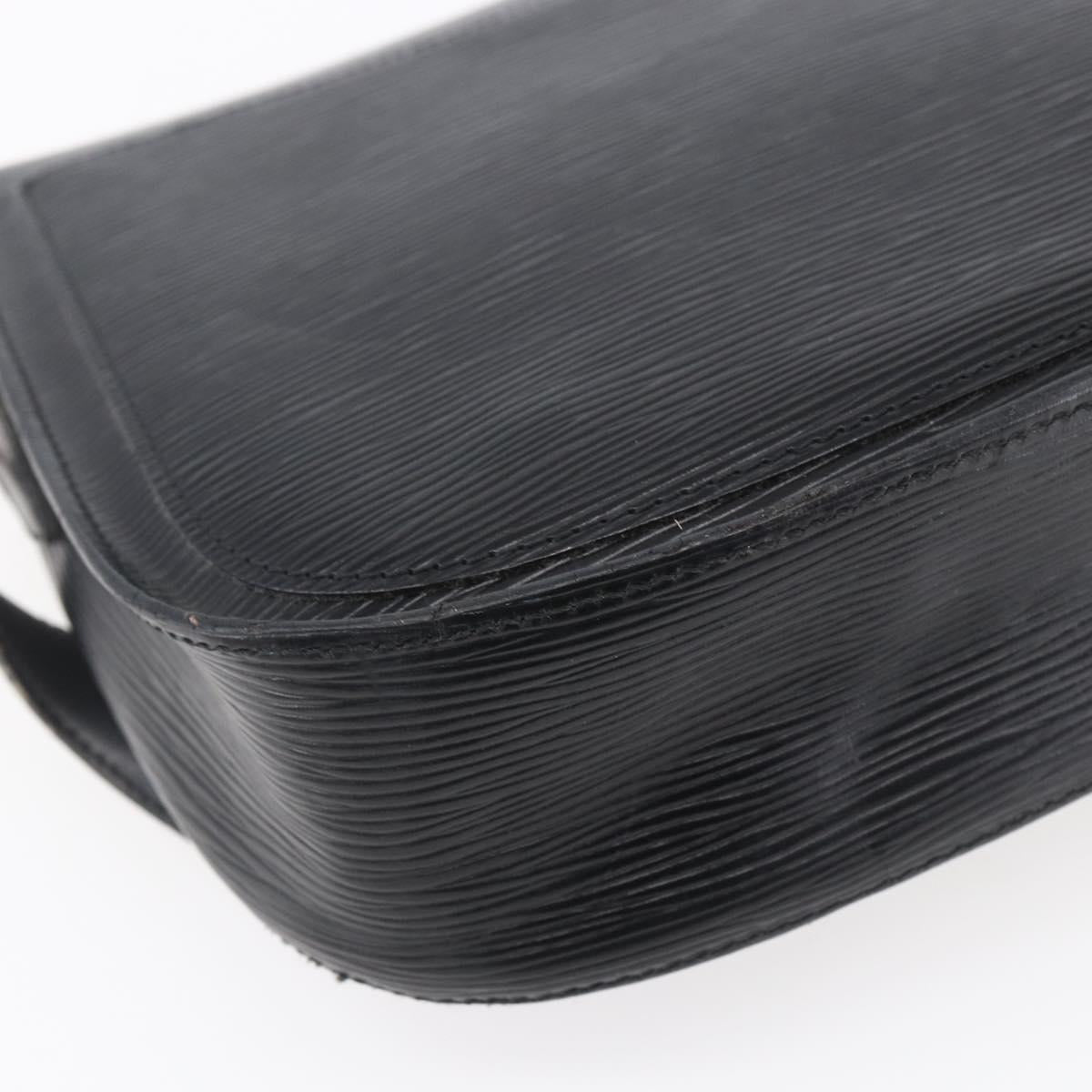 LOUIS VUITTON Epi Saint Cloud GM Shoulder Bag Black Noir M52192 LV Auth BA8328