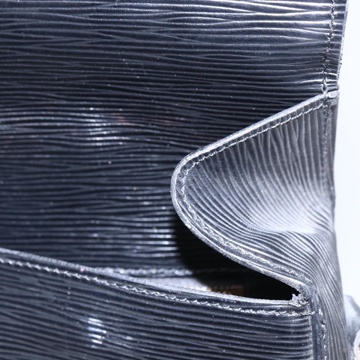 LOUIS VUITTON Epi Saint Cloud GM Shoulder Bag Black Noir M52192 LV Auth BA8328