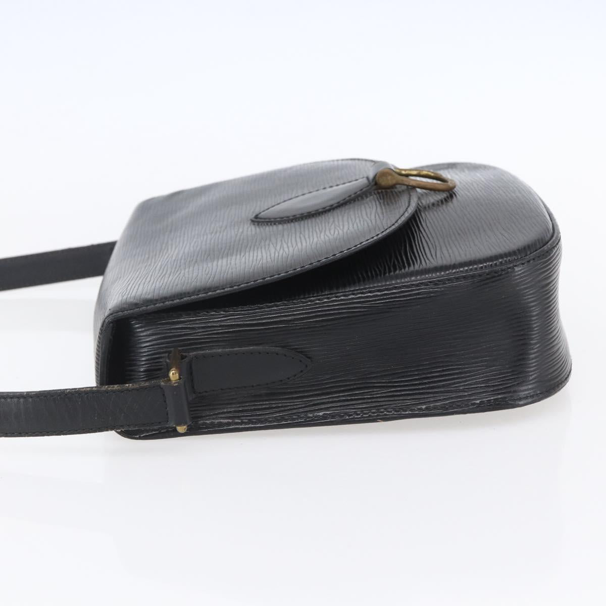 LOUIS VUITTON Epi Saint Cloud GM Shoulder Bag Black Noir M52192 LV Auth BA8328