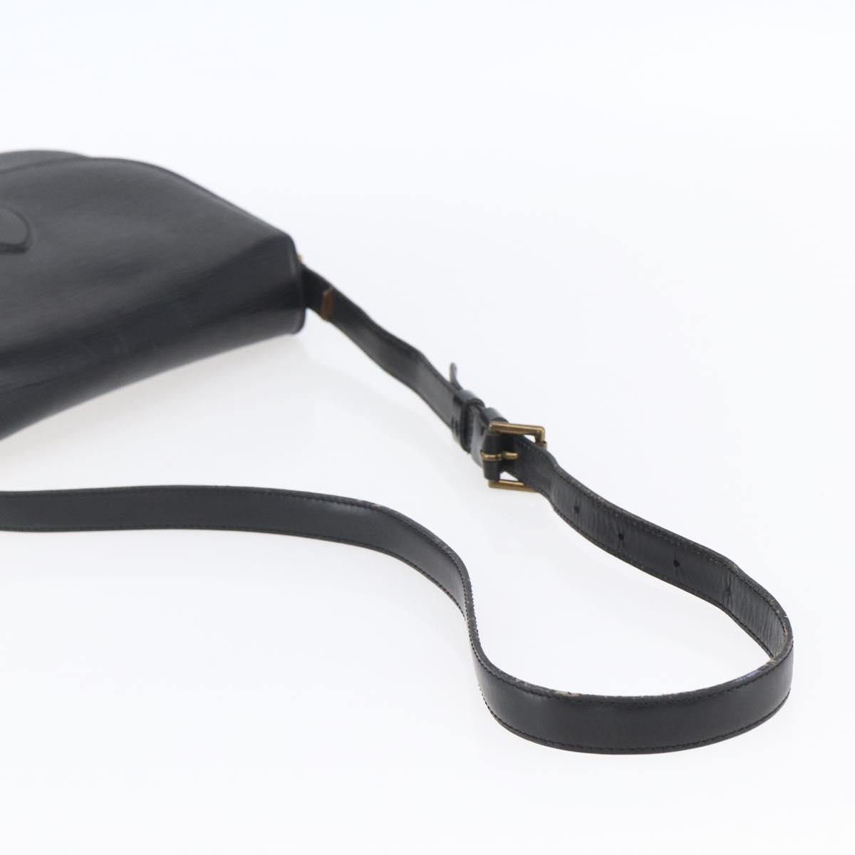 LOUIS VUITTON Epi Saint Cloud GM Shoulder Bag Black Noir M52192 LV Auth BA8328