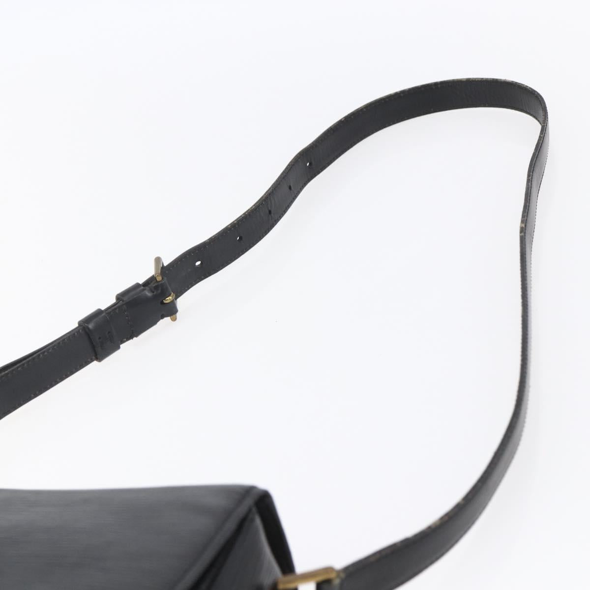 LOUIS VUITTON Epi Saint Cloud GM Shoulder Bag Black Noir M52192 LV Auth BA8328