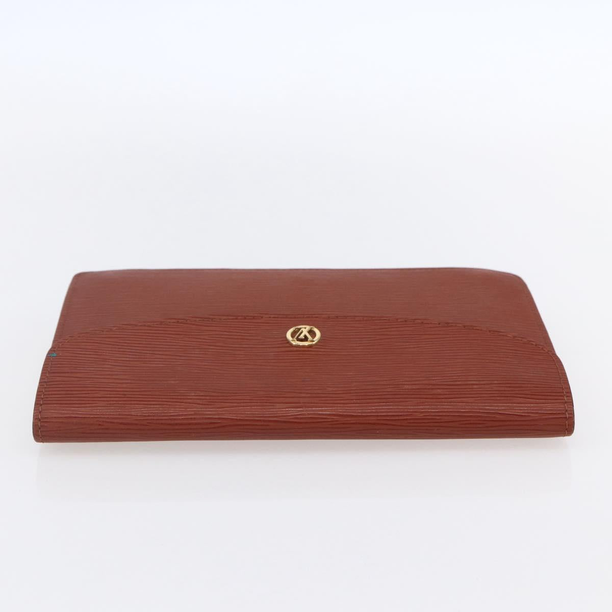 LOUIS VUITTON Epi Montaigne 23 Clutch Bag Brown M52663 LV Auth BA8329