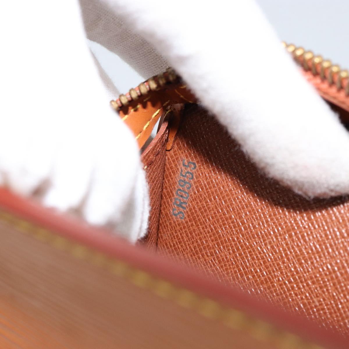 LOUIS VUITTON Epi Pochette Homme Bag Brown Zipangu Gold M52528 LV Auth BA8331