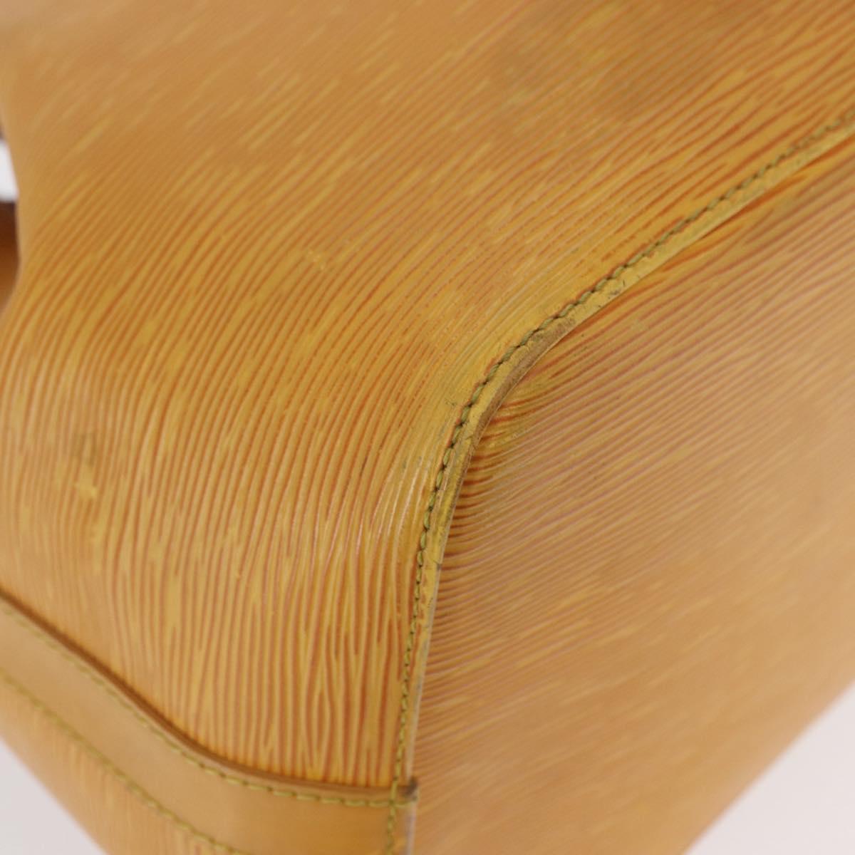 LOUIS VUITTON Epi Petit Noe Shoulder Bag Yellow M44109 LV Auth BA8332